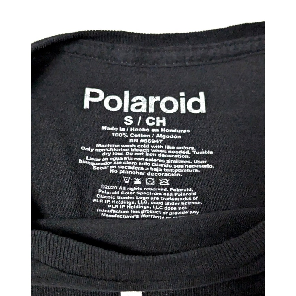 Polaroid Capture And Remember Land Camera Graphic T-Shirt Sz Small Slim 2020 - Picture 5 of 5